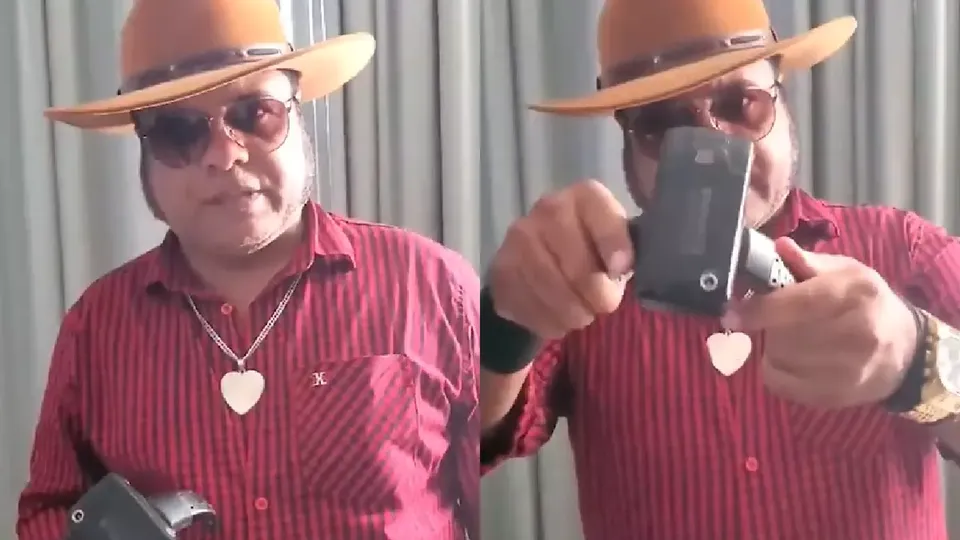 Após gravar vídeo quebrando tornozeleira e ofendendo ministro, Roque Saldanha é considerado foragido pela polícia.