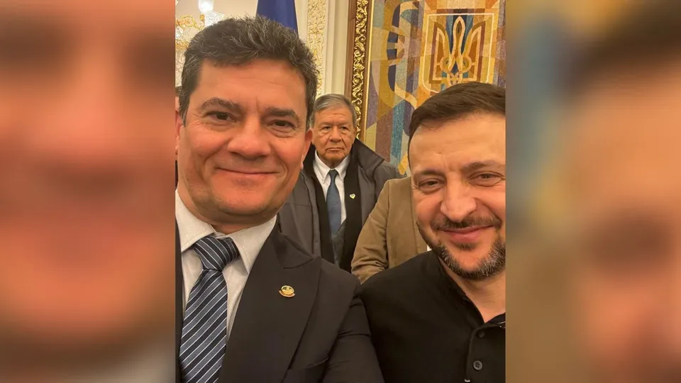 Moro se reúne com Zelensky em Kiev e critica postura de Lula sobre a guerra na Ucrânia