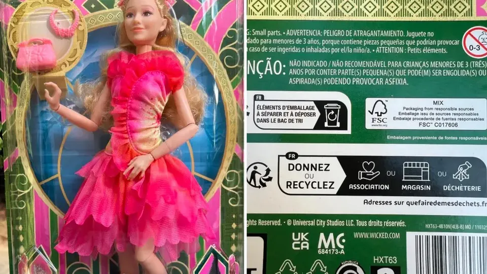 Mattel enfrenta processo após erro em embalagem de bonecas da franquia Wicked