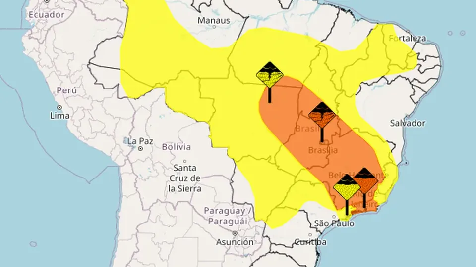CGE emitiu aviso para as zonas norte, leste, oeste e áreas do centro da cidade