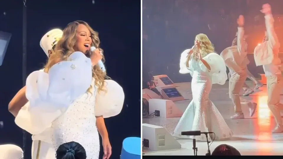 Mariah Carey desafina ao cantar “It's Time” em turnê de Natal