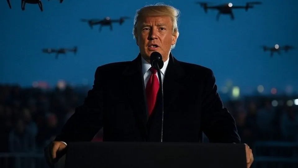 Trump pede ação imediata contra drones não identificados sobrevoando os EUA