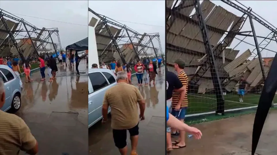 Tempestade subtropical Biguá causa danos e deixa feridos no Rio Grande do Sul