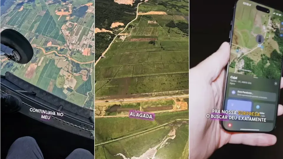 Daniel Cajal relata que só percebeu a ausência do celular após acionar o paraquedas em Santa Catarina