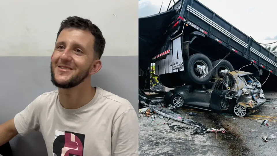 Fagner dos Santos, um dos ocupantes do carro, relata momentos de terror após colisão em Teófilo Otoni; 38 mortos.