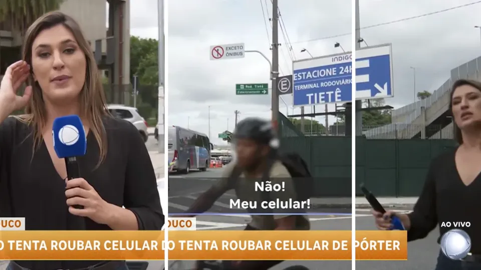 Jornalista da TV Record é vítima de furto durante reportagem na rodoviária do Tietê