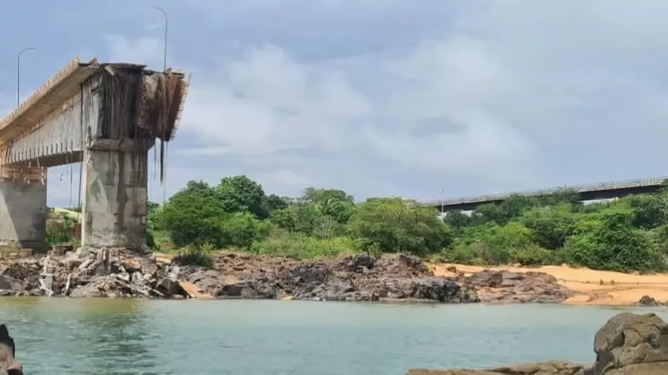 Defesa Civil alerta população sobre contaminação do Rio Tocantins após queda de ponte