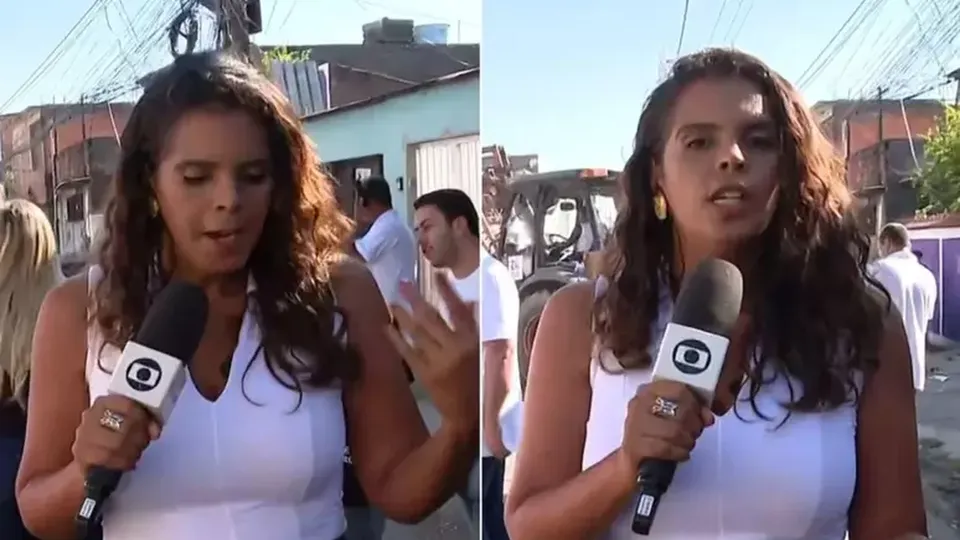 Jornalista da Globo é surpreendida por baratas durante reportagem ao vivo