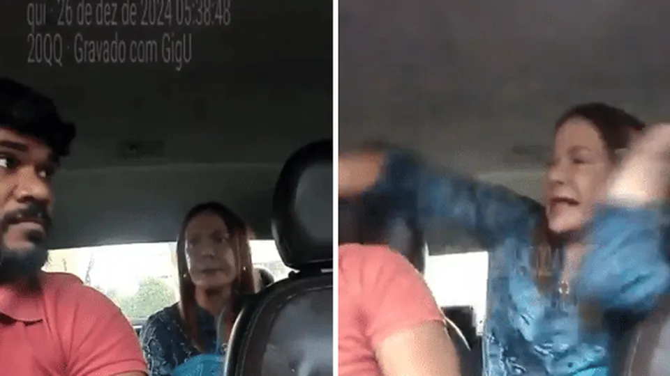 Fedra Emanuela Aquino, de 33 anos, foi filmada agredindo Luan Felipe de Araújo após ele se recusar a entrar em condomínio no Horto Florestal.