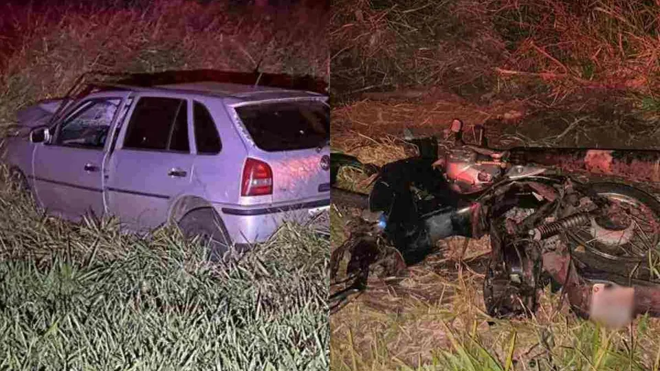 Tragédia na BR-272: pai e filho morrem em colisão entre carro e moto no Paraná