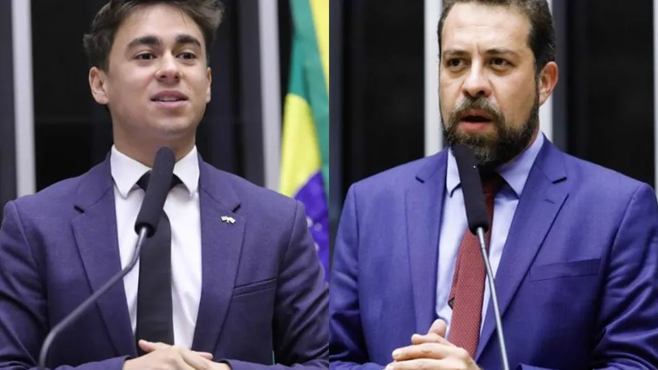 Deputado Guilherme Boulos (PSOL-SP) processa Nikolas Ferreira (PL-MG) por disseminação de fake news sobre a taxação do Pix.