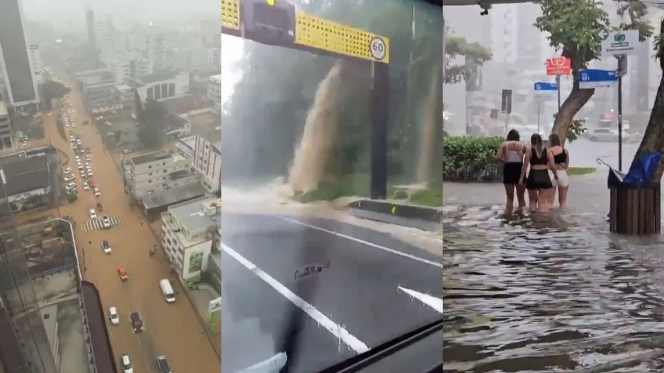 Cidade de Santa Catarina enfrenta alagamentos e interdições em diversas vias; abrigos emergenciais são montados.