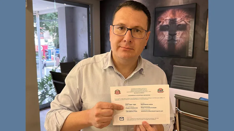 Criminosos usam identidade falsa do gabinete de Rafa Zimbaldi para enganar eleitores e realizar golpes financeiros.