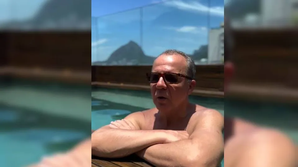 Sérgio Cabral compartilha dicas de cinema em vídeo na piscina nesta sexta-feira