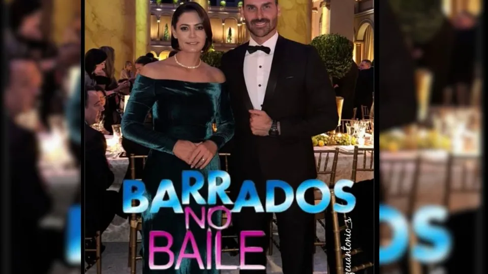 Internautas brincam com a presença de Michelle e Eduardo em evento fora do Capitólio durante a posse de Trump.