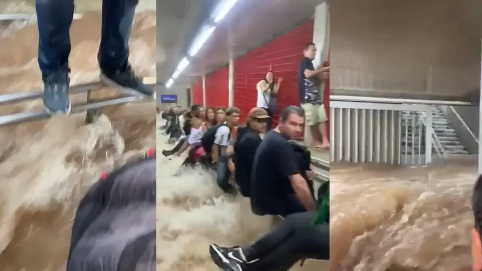 Trecho da Linha 1-Azul do metrô de São Paulo segue fechado após chuvas intensas