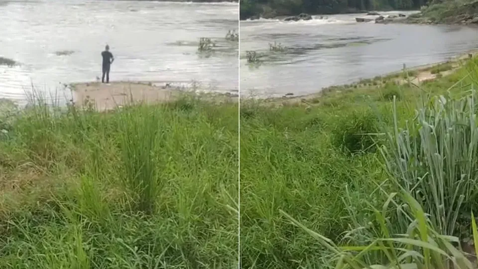 Mulher morre após ser arrastada por correnteza no Rio Guandu; homem segue desaparecido