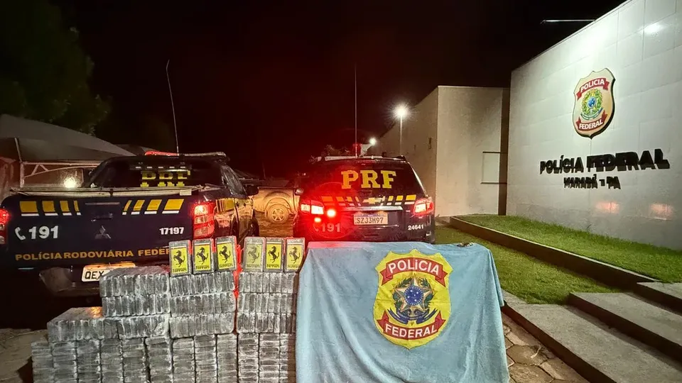 Droga foi interceptada na BR-155 durante fiscalização da PRF em Sapucaia, no Pará.