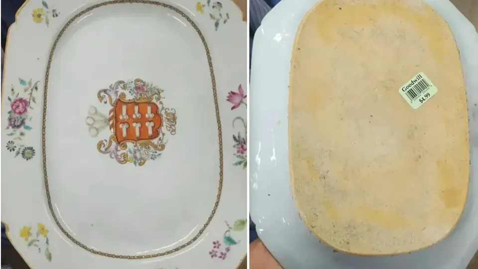 Peça rara de porcelana chinesa do século XVIII foi encontrada em loja de Illinois, EUA