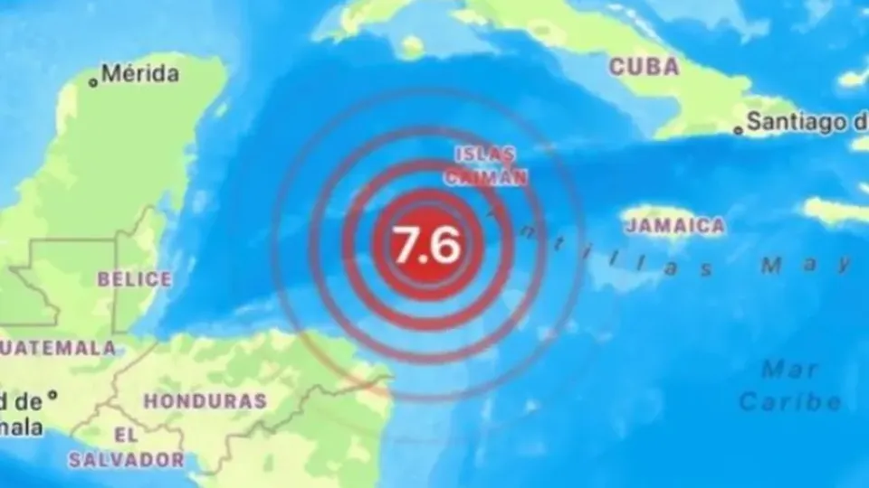 Terremoto de magnitude 7,6 no Caribe gera alertas de tsunami que foram suspensos