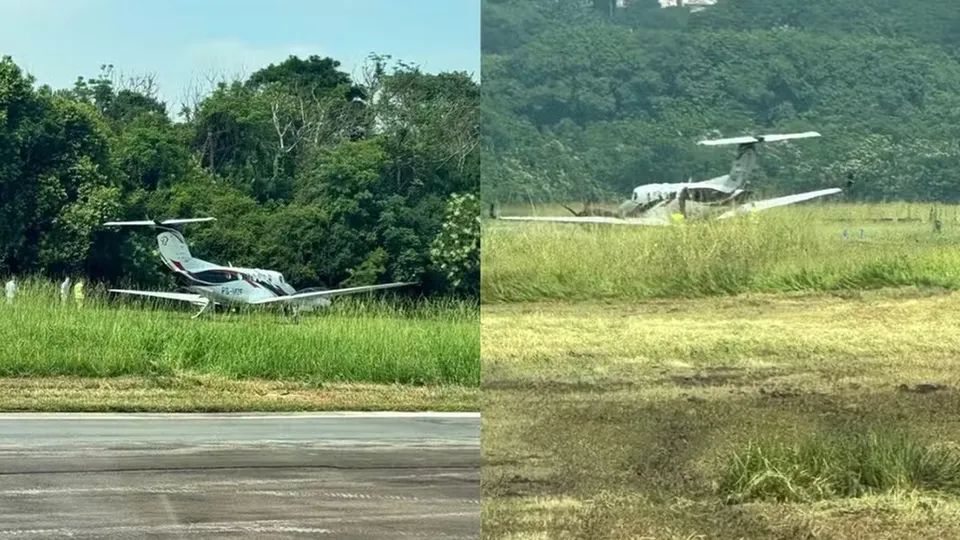 Incidente ocorreu em baixa velocidade; não houve feridos e operações do aeroporto não foram afetadas