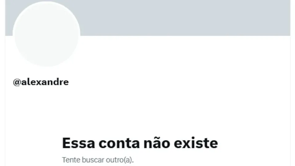 Ministro do STF não tem mais acesso ao seu perfil, que exibe mensagem de conta inexistente