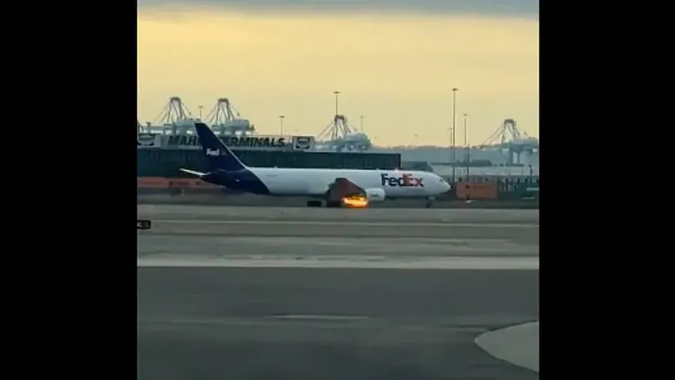 Avião Boeing 767 retornou ao aeroporto de Newark, em Nova Jersey, após falha em um dos motores.