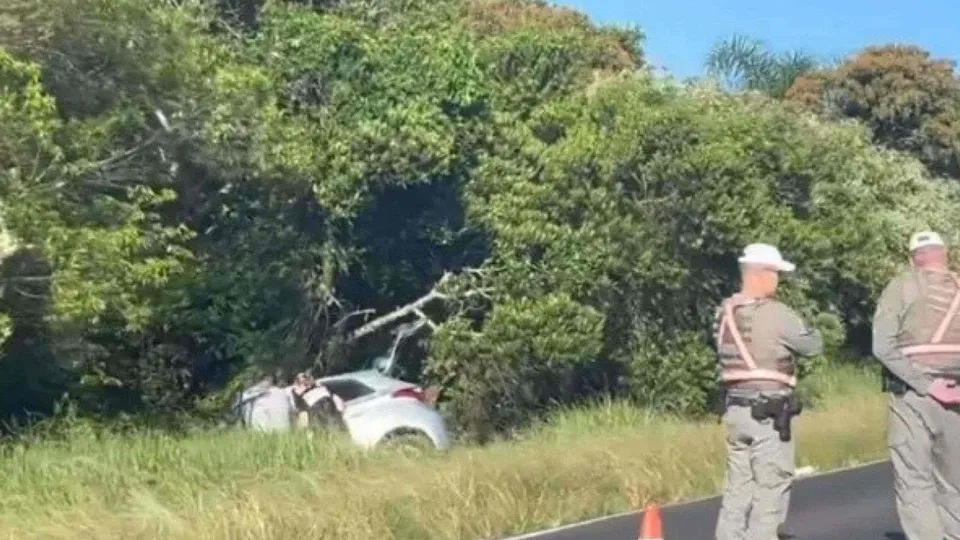 Uma mulher de 45 anos morreu atropelada enquanto tentava pedir ajuda após perder o controle do carro na rodovia.