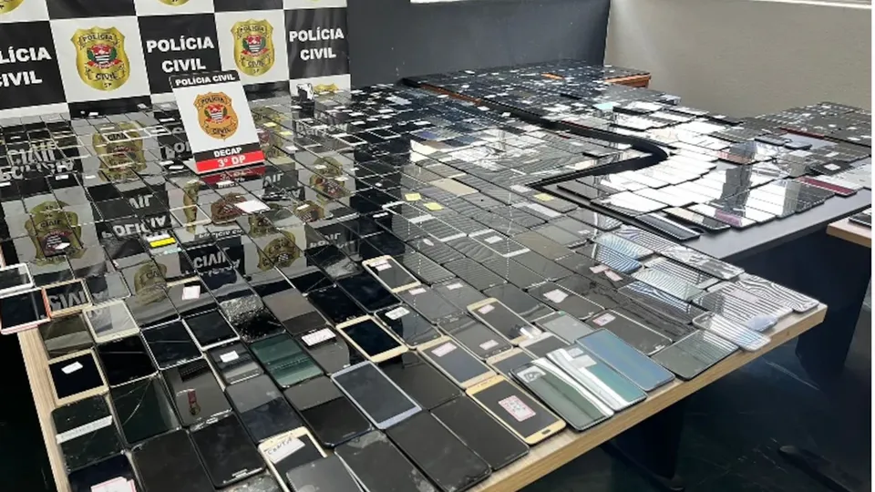 Polícia Civil de SP deflagra nova fase da operação Big Mobile contra receptadores