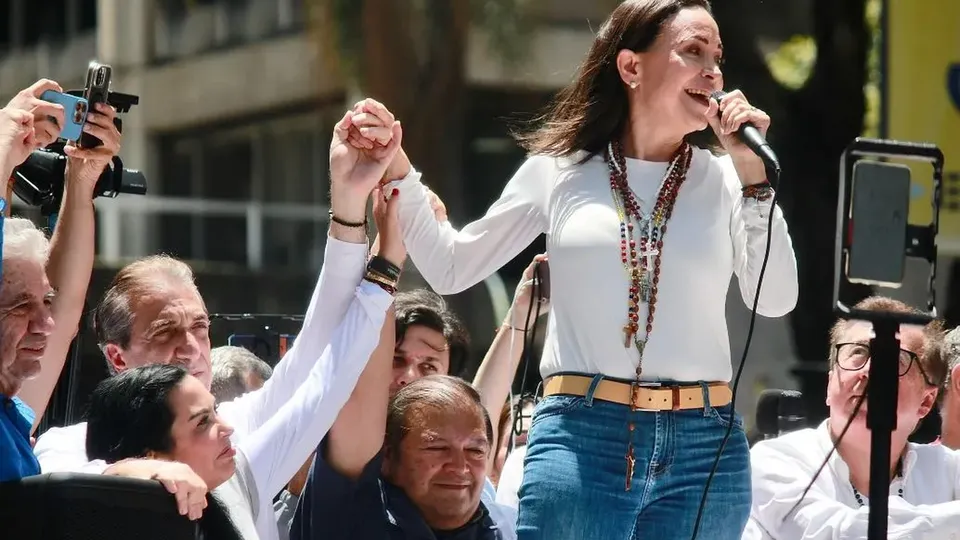 A opositora venezuelana foi reconhecida por seu papel na defesa dos direitos humanos e da democracia na Venezuela.