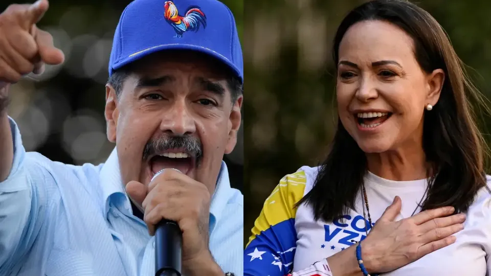 Durante evento em Caracas, ditador venezuelano criticou a opositora após premiação por sua luta pela democracia.