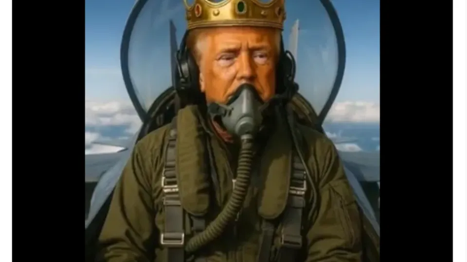 Após manifestações 'No Kings', presidente dos EUA publica vídeo provocativo em rede social.
