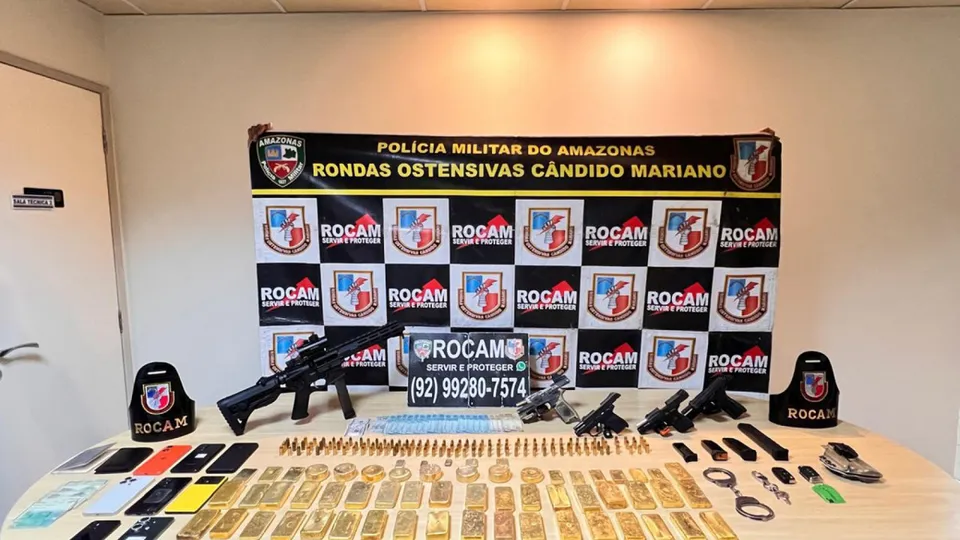 Apreensão, considerada a maior do estado, ocorreu em Manaus durante operação policial com seis detidos, incluindo agentes da lei.