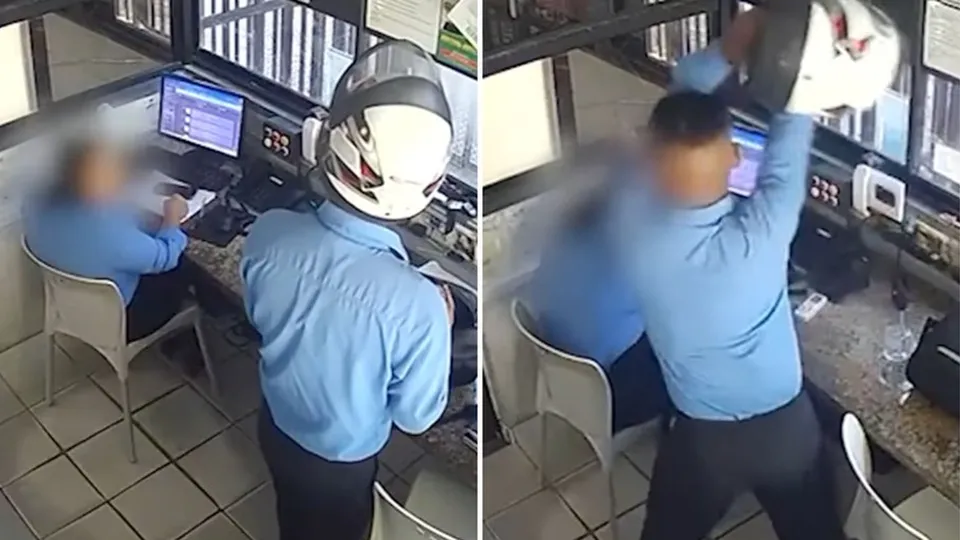 Vítima de 38 anos foi atacada na portaria de um condomínio; agressor é procurado pela polícia