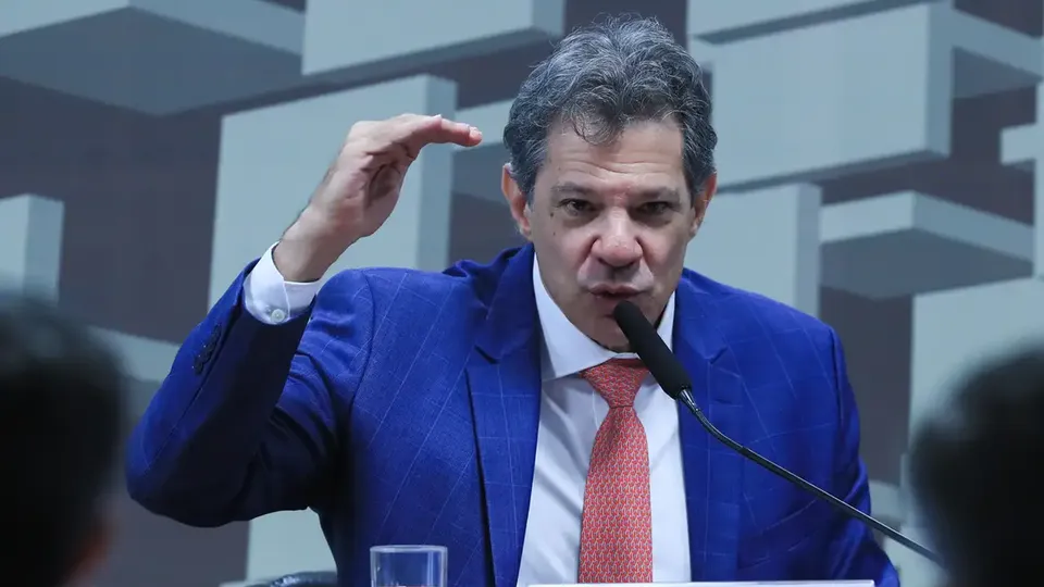 O ministro da Fazenda, Fernando Haddad, destaca a importância do projeto sobre devedor contumaz para a segurança pública.