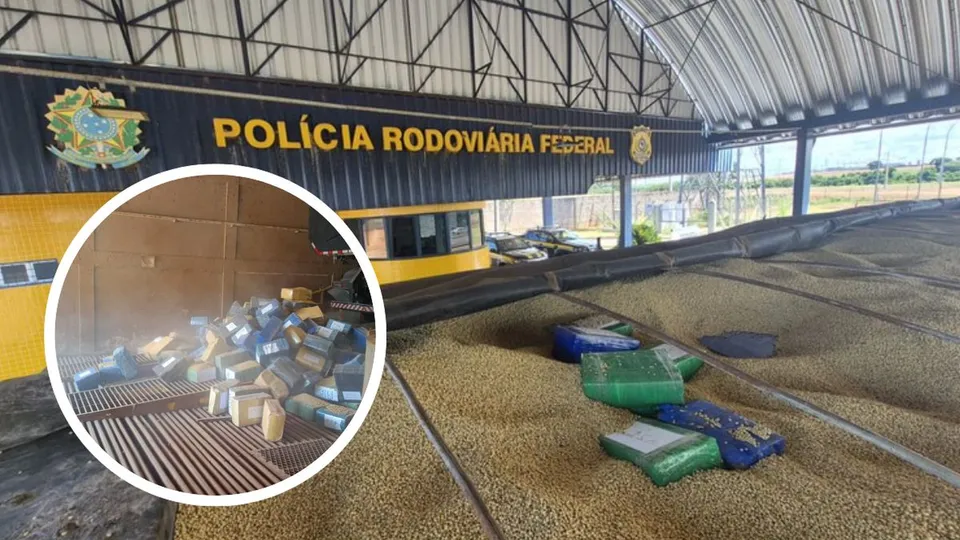 PRF apreende 3 toneladas de maconha escondidas em carga de soja no Paran&aacute;