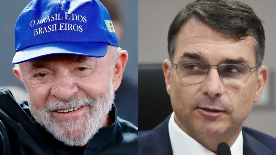 Pesquisa Genial/Quaest revela que Lula tem 39% e Fl&aacute;vio Bolsonaro 33% no 1&ordm; turno; no 2&ordm; turno, Lula aparece com 42% e Fl&aacute;vio com 41%.