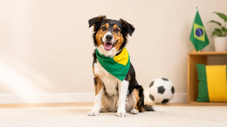 Tutor deve escolher acess&oacute;rios confort&aacute;veis, evitar barulho excessivo e preparar o pet para fotos, visitas e comemora&ccedil;&otilde;es durante os jogos.