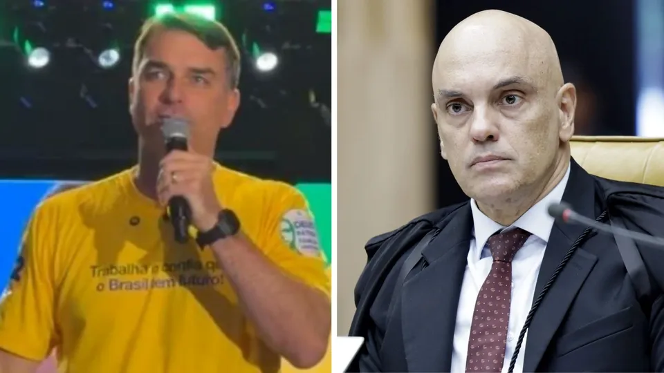 Fl&aacute;vio Bolsonaro critica Moraes e reafirma que n&atilde;o se rebaixar&aacute; a tiranos