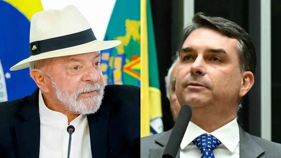 Levantamento revela que Lula (PT) tem 41% e Fl&aacute;vio Bolsonaro (PL) 36% nas inten&ccedil;&otilde;es de voto para o primeiro turno.